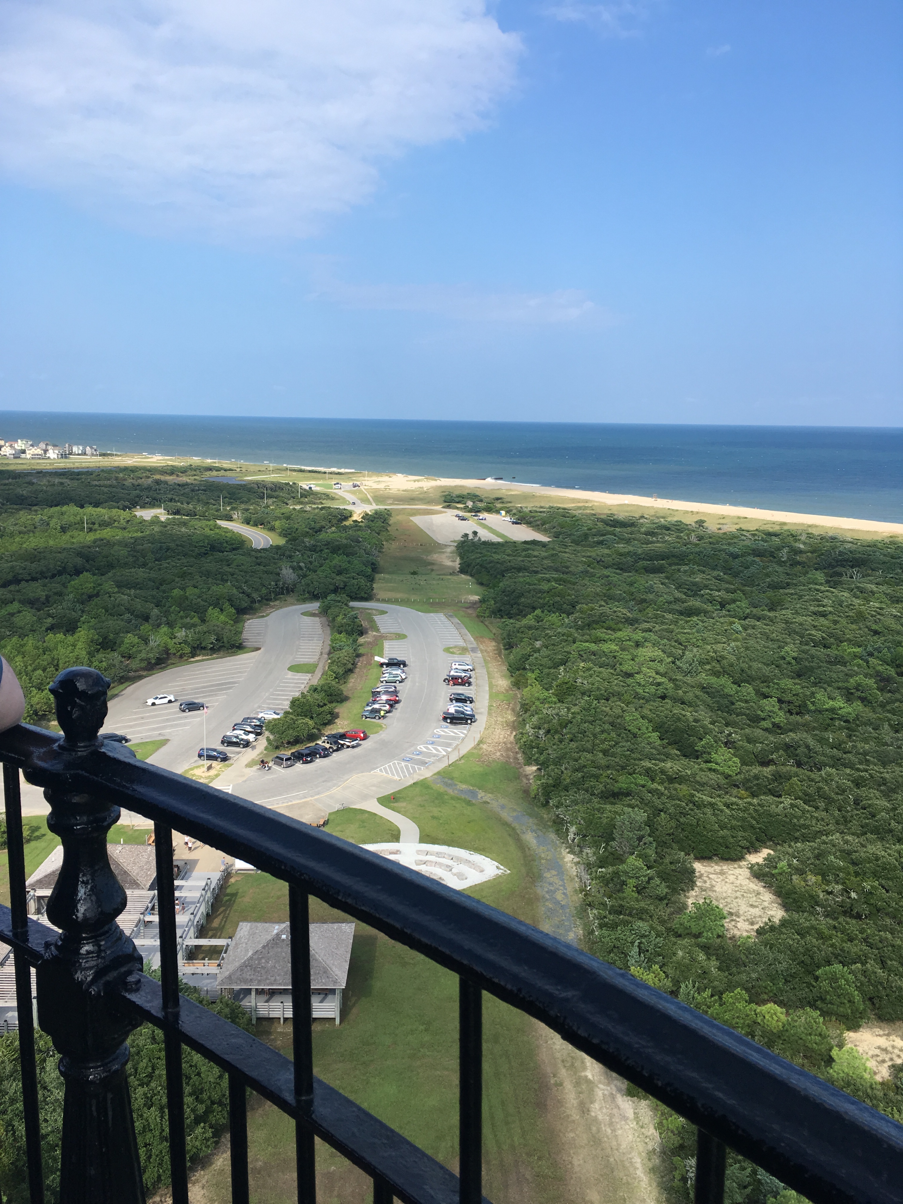 Hatteras Woods showing path of lighthouse movement
